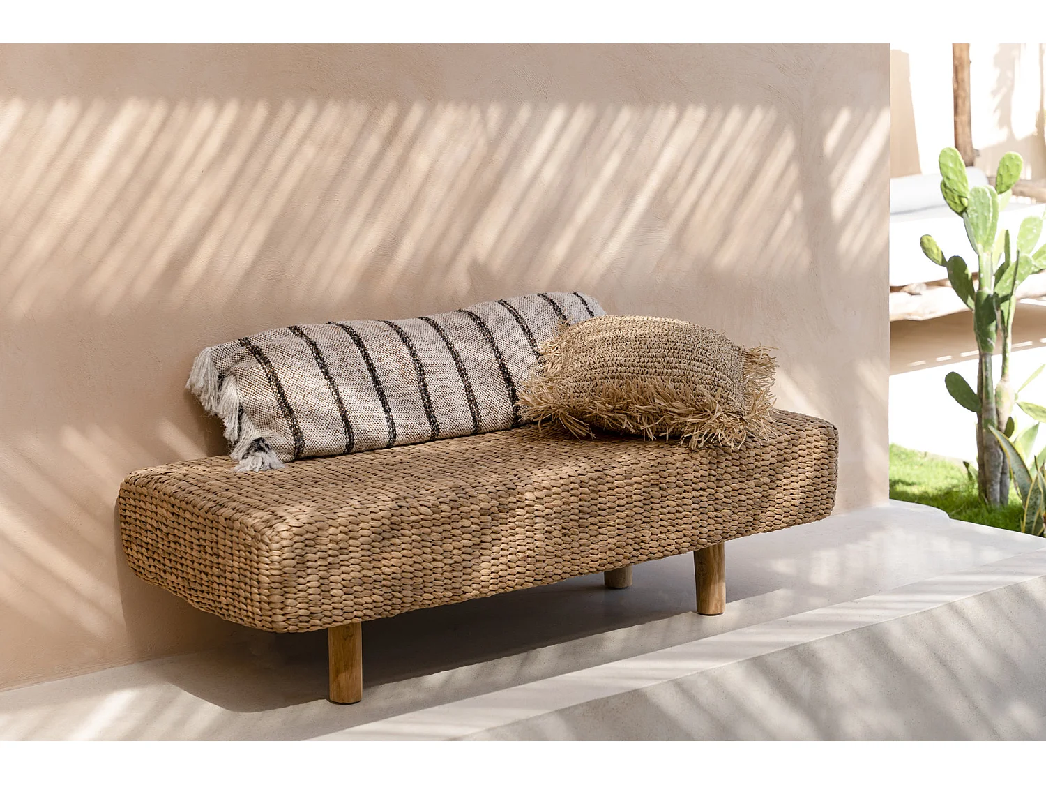 La Housse De Coussin Oh My Gee - Blanc Bohème - 35x100