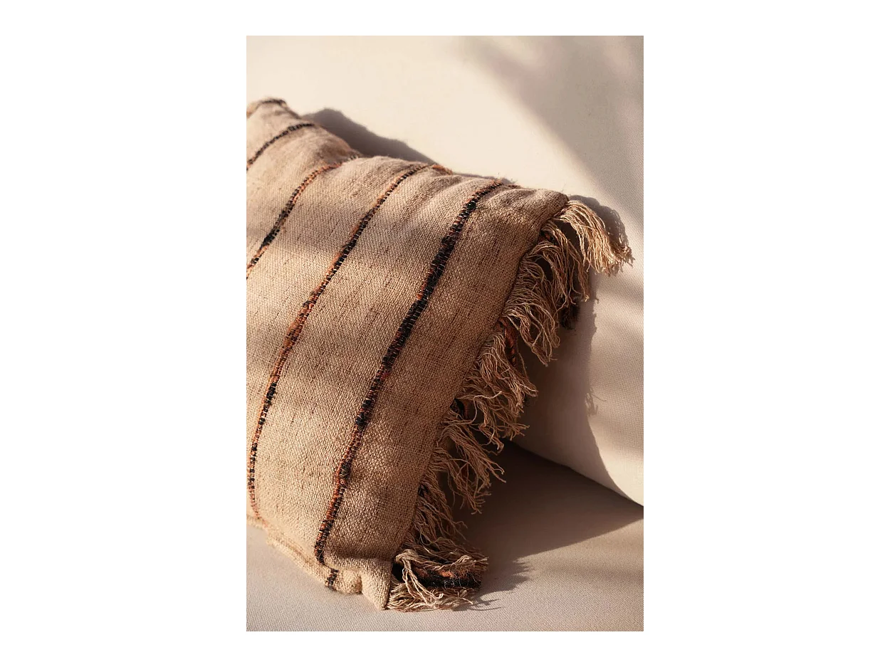 La Housse De Coussin Oh My Gee - Noir Beige - 40x40