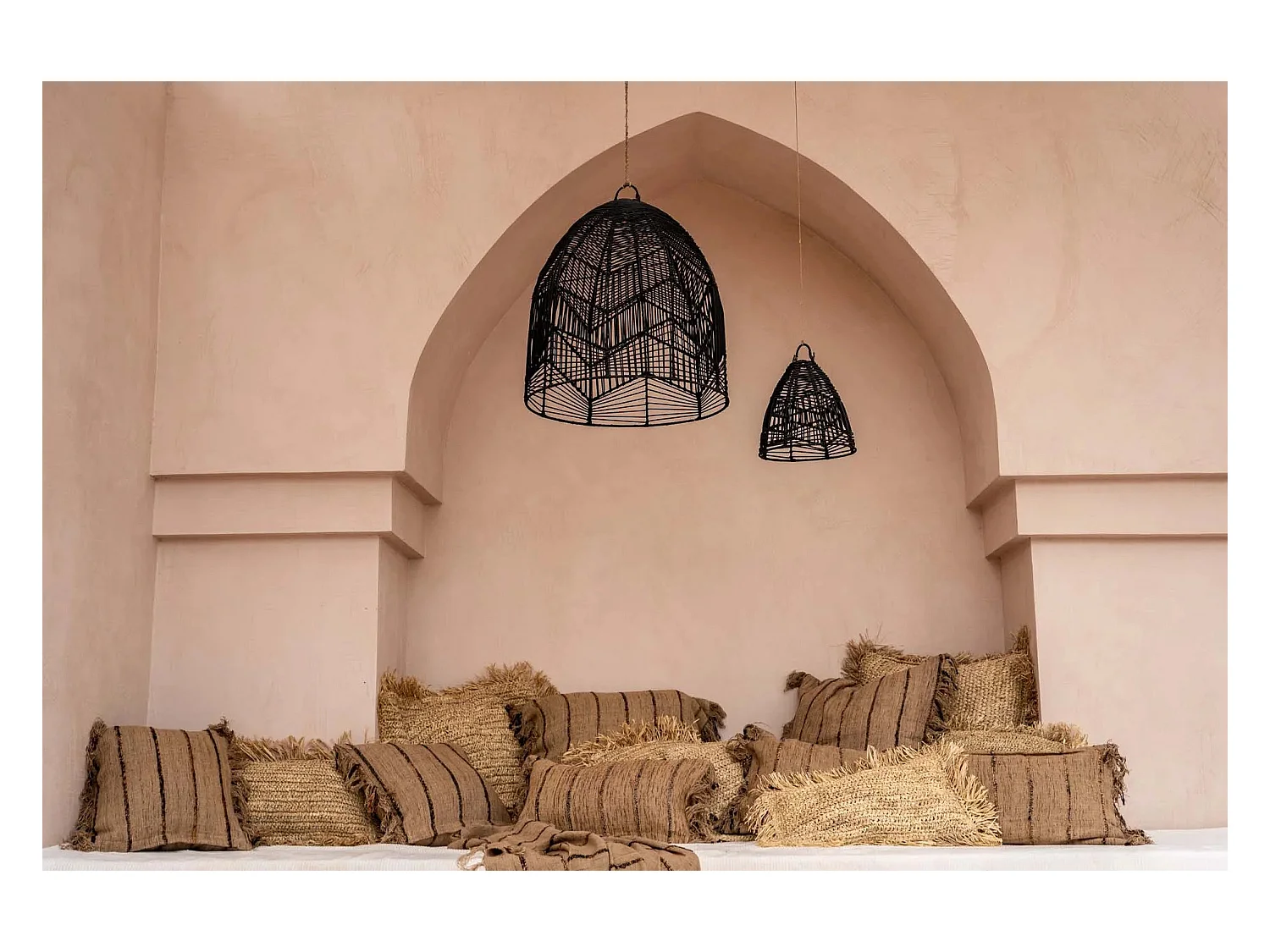 La Housse De Coussin Oh My Gee - Noir Beige - 40x40