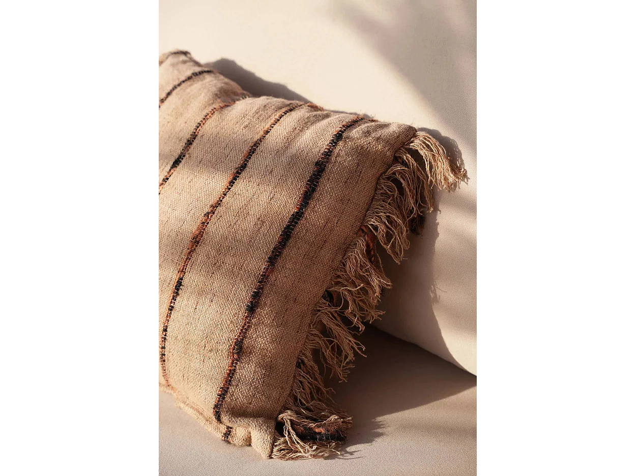 La Housse De Coussin Oh My Gee - Beige Noir - 40x40