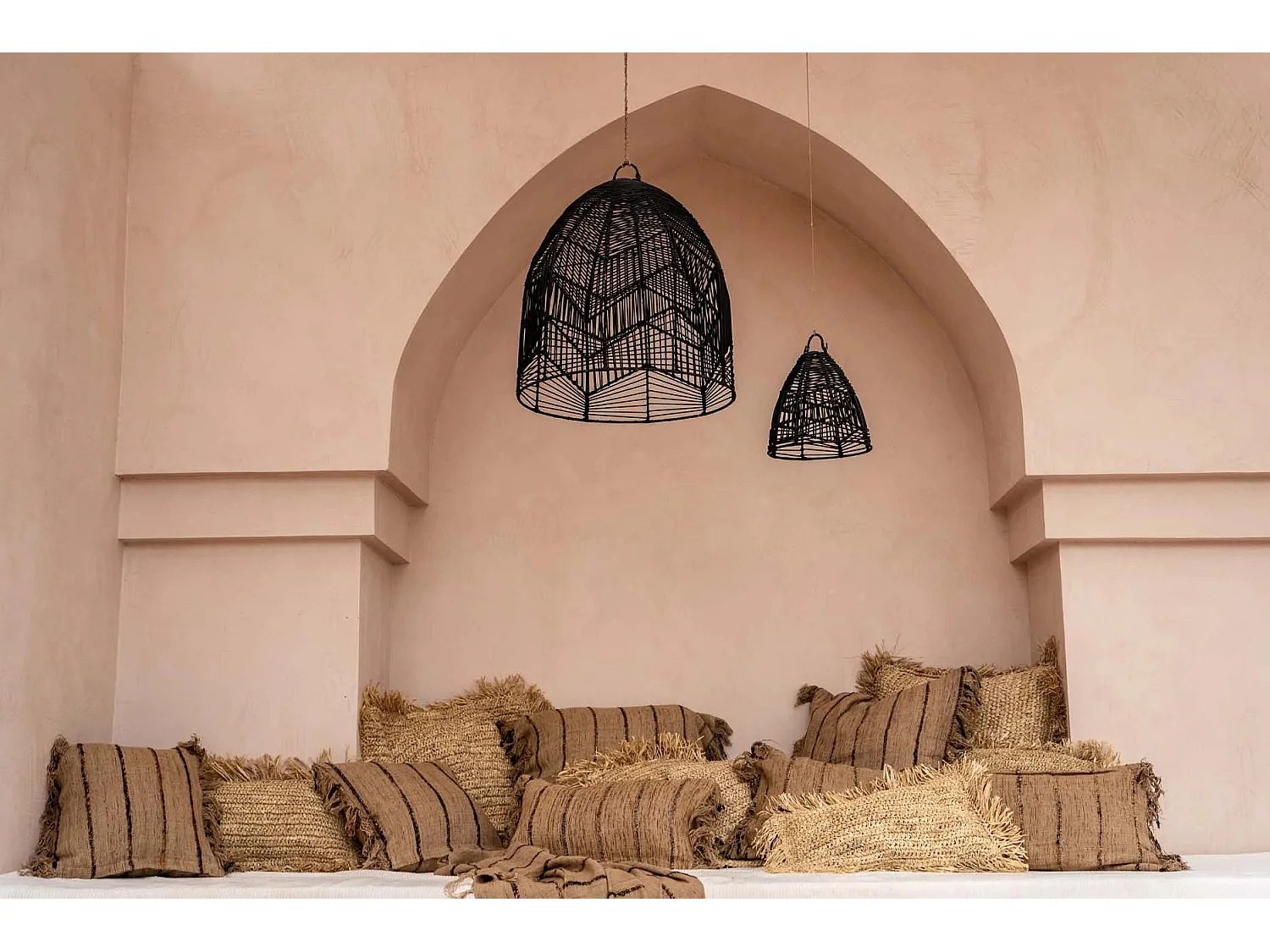 La Housse De Coussin Oh My Gee - Beige Noir - 40x40