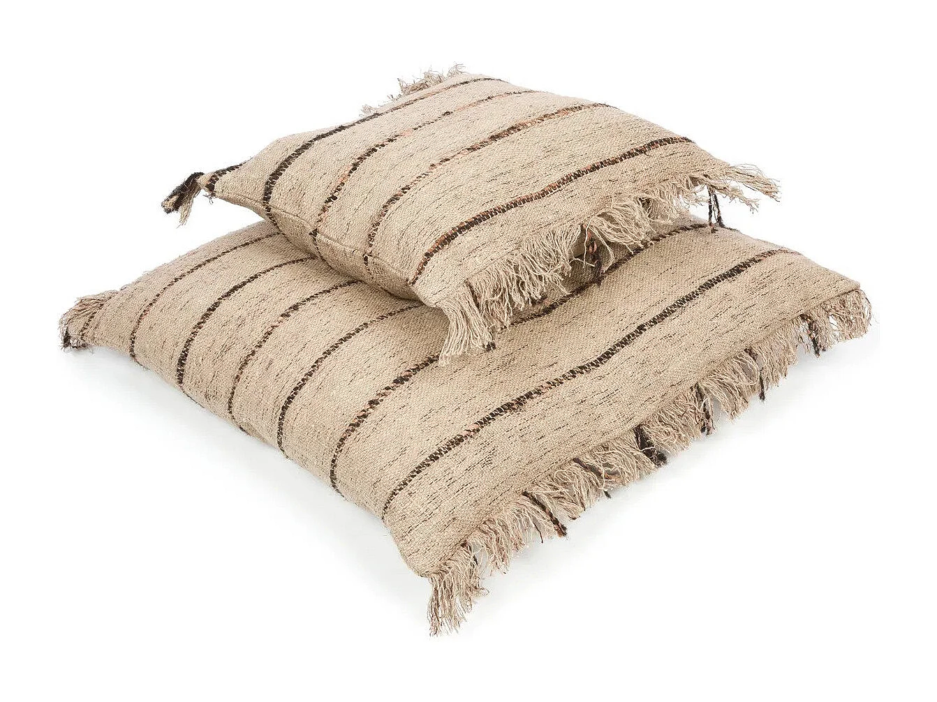 La Housse De Coussin Oh My Gee - Beige Noir - 40x40