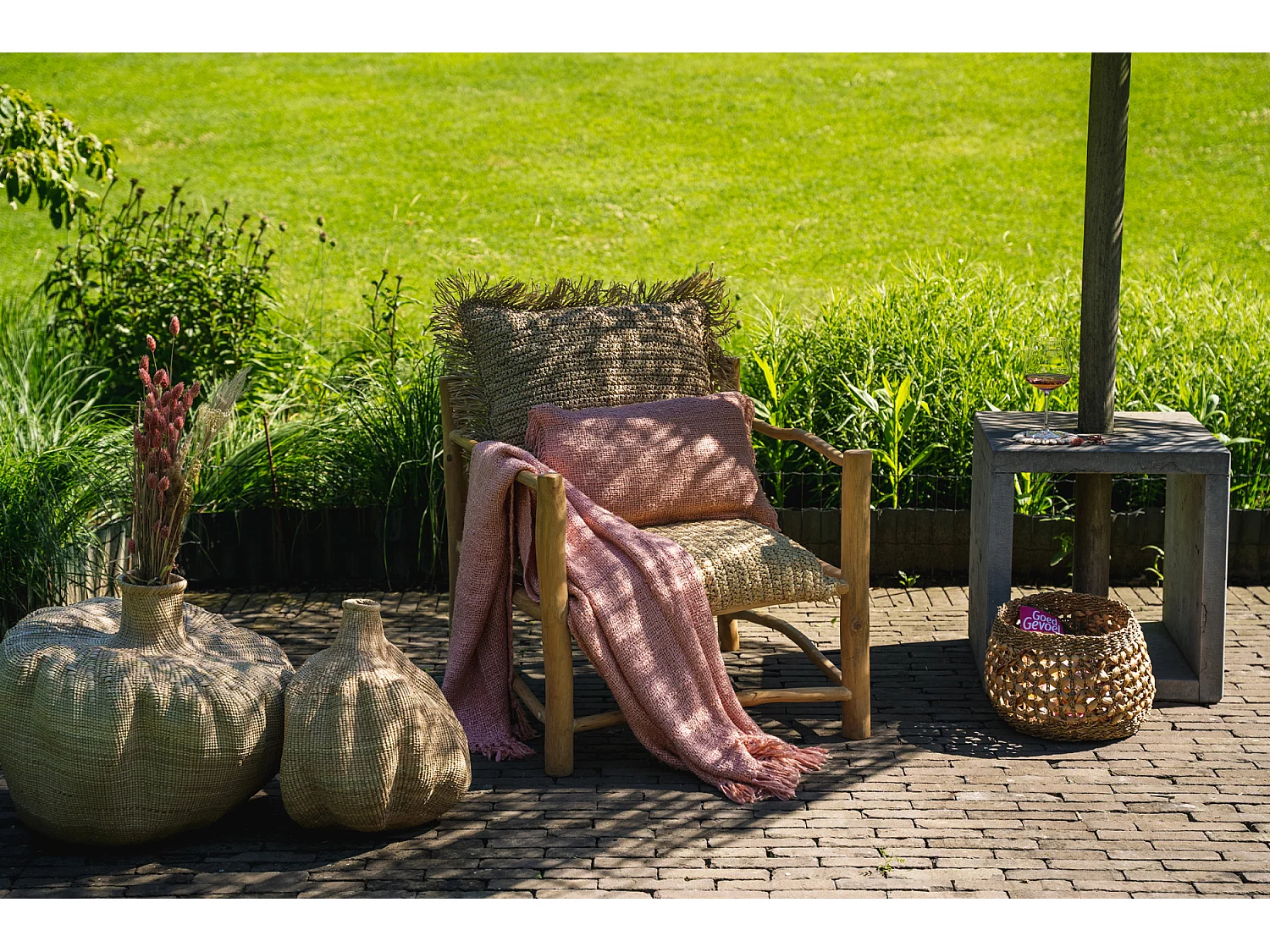 Fodera per cuscino Oh My Gee - Rosa Salmone - 30x50