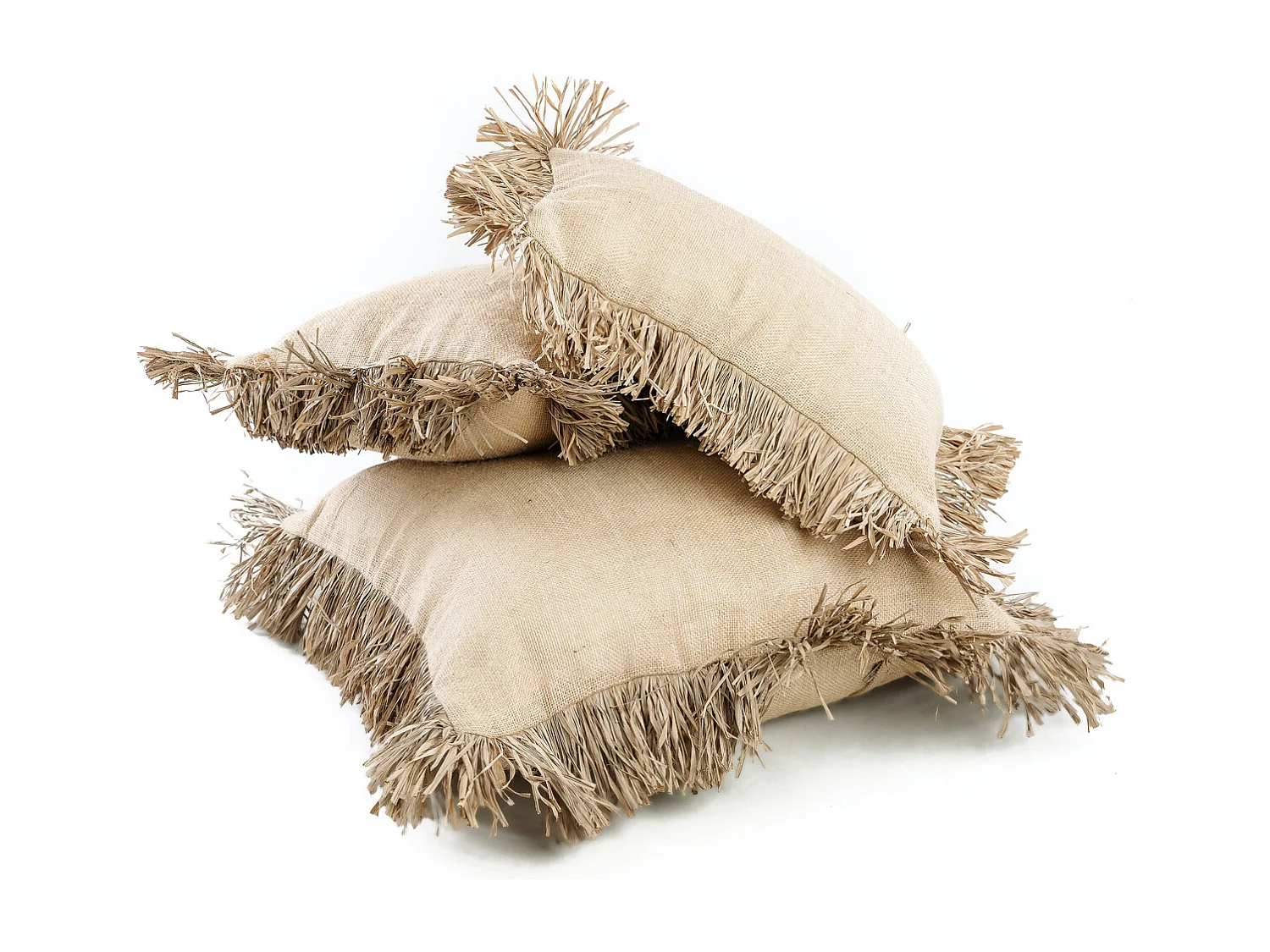 Housse De Coussin Jute Bonita - Naturel - 40x40