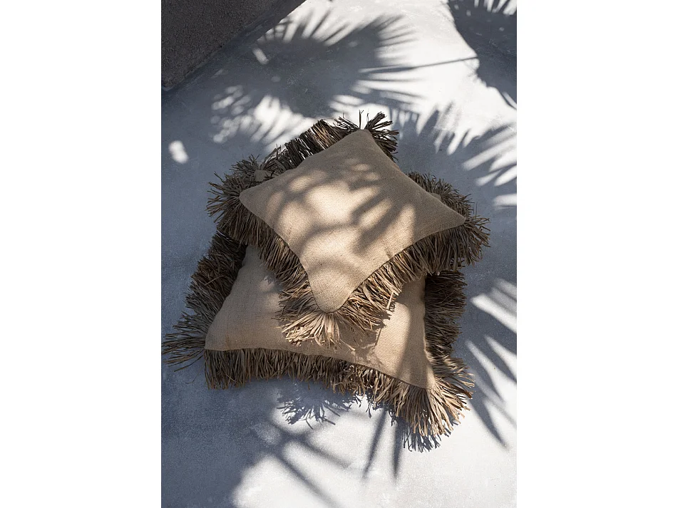 Housse De Coussin Jute Bonita - Naturel - 40x40