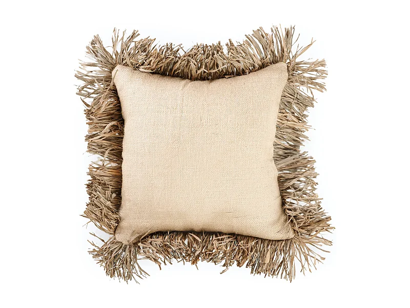 De Jute Bonita Kussenhoes - Naturel - 40x40