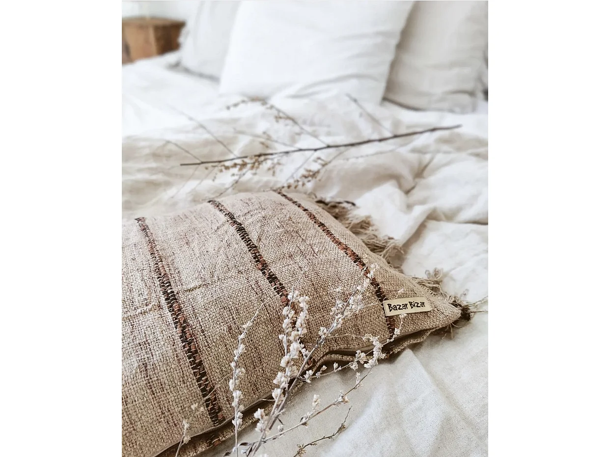 La Housse De Coussin Oh My Gee - Beige Noir - 30x50