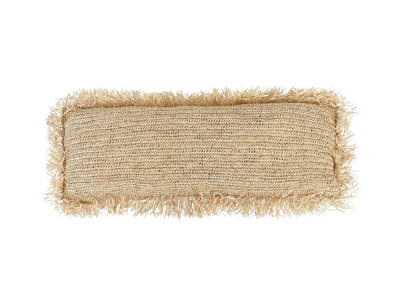 La Housse De Coussin Raffia Carré - Naturel - 35x100