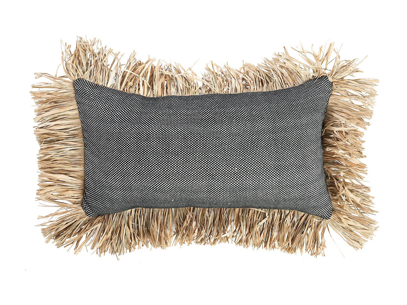 Der Cotton Bonita Kissenbezug - Schwarz Natur - 30x50