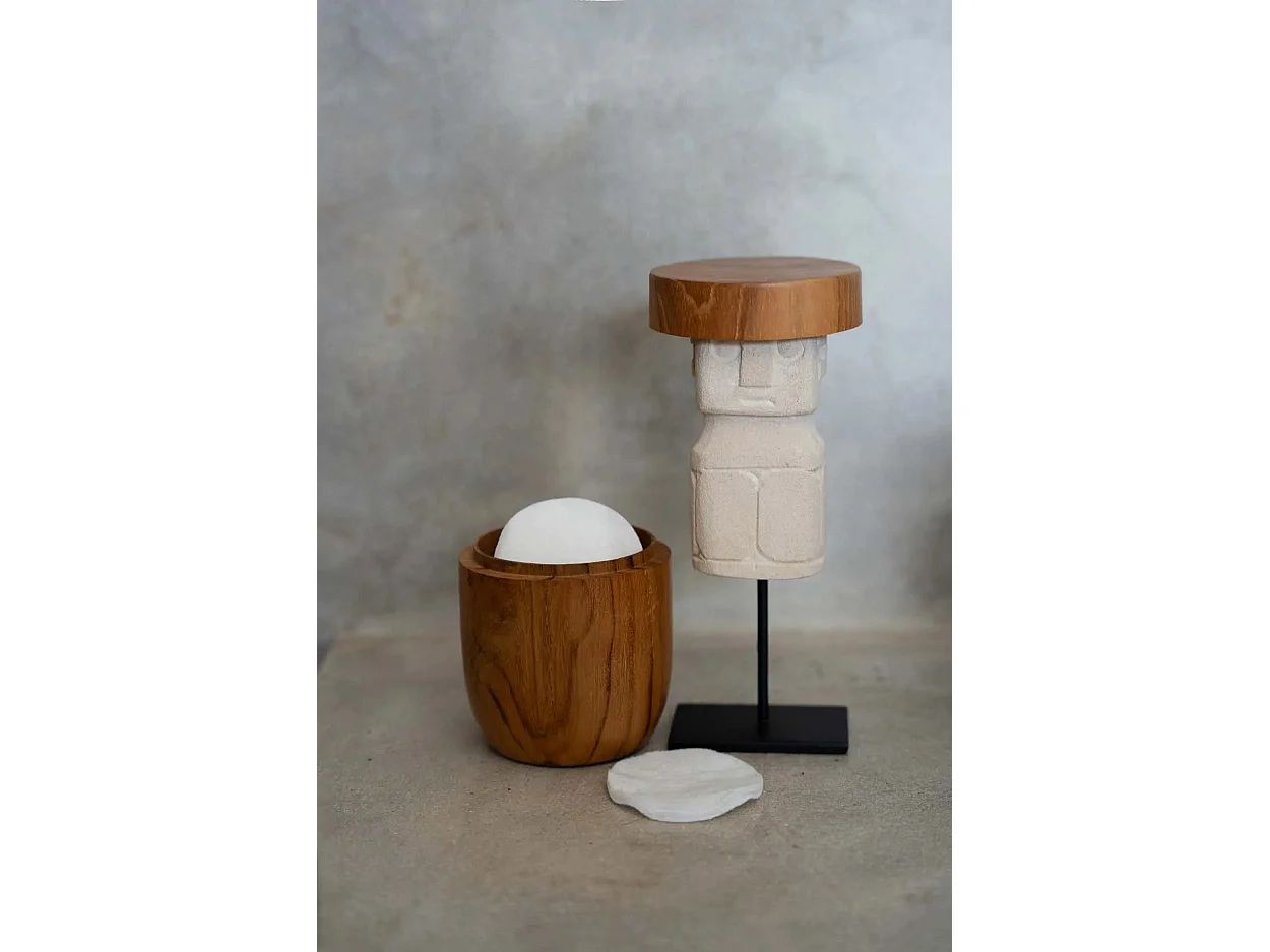 De Teak Root Pot Laag - M