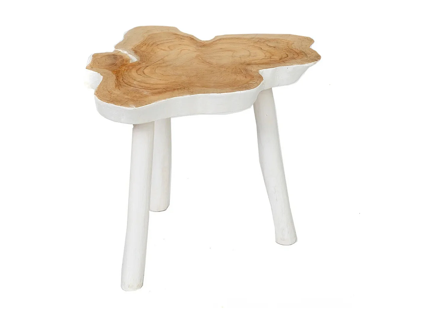 La Table D'appoint Organic - Blanc Naturel