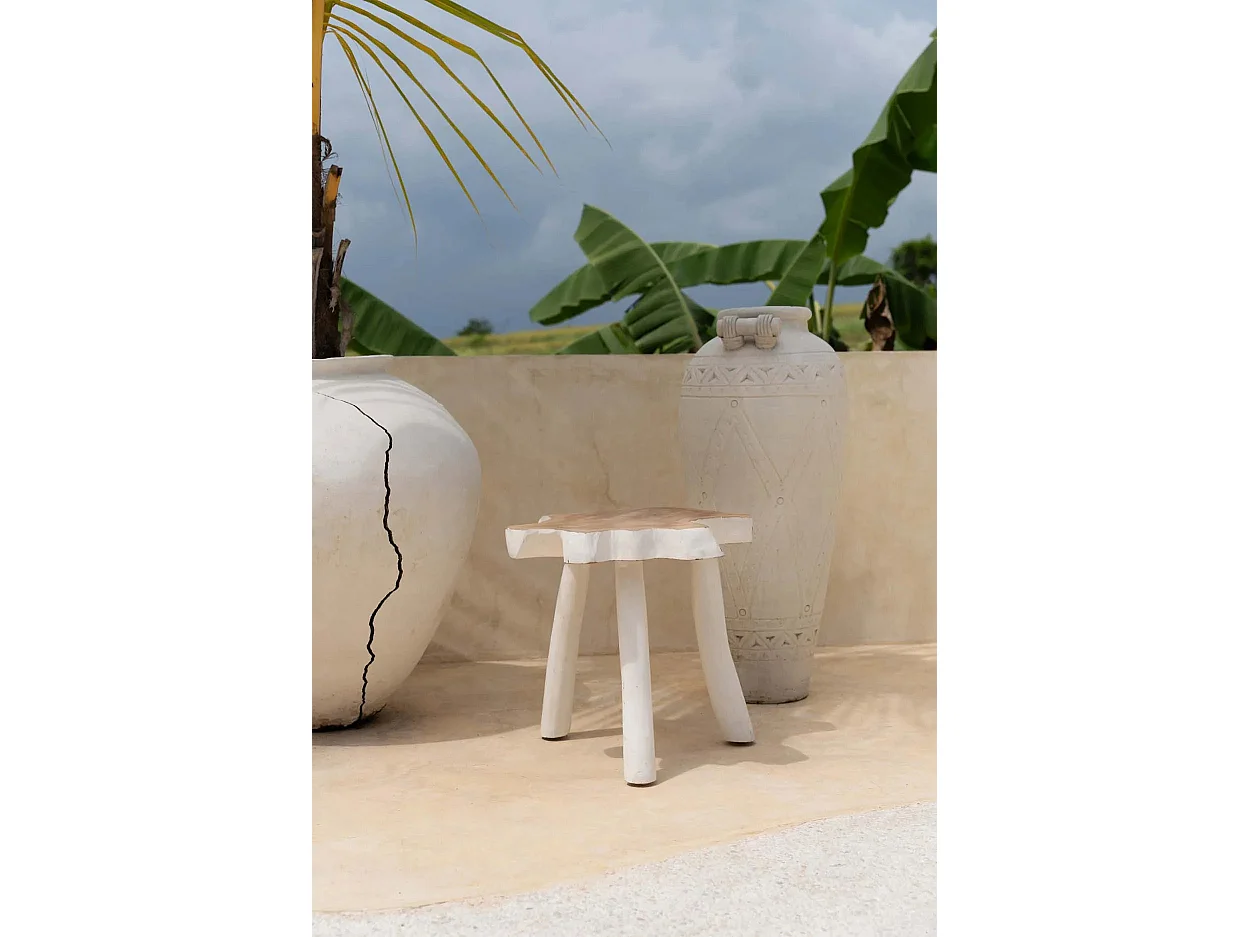 De Organic Bijzettafel - Naturel Wit