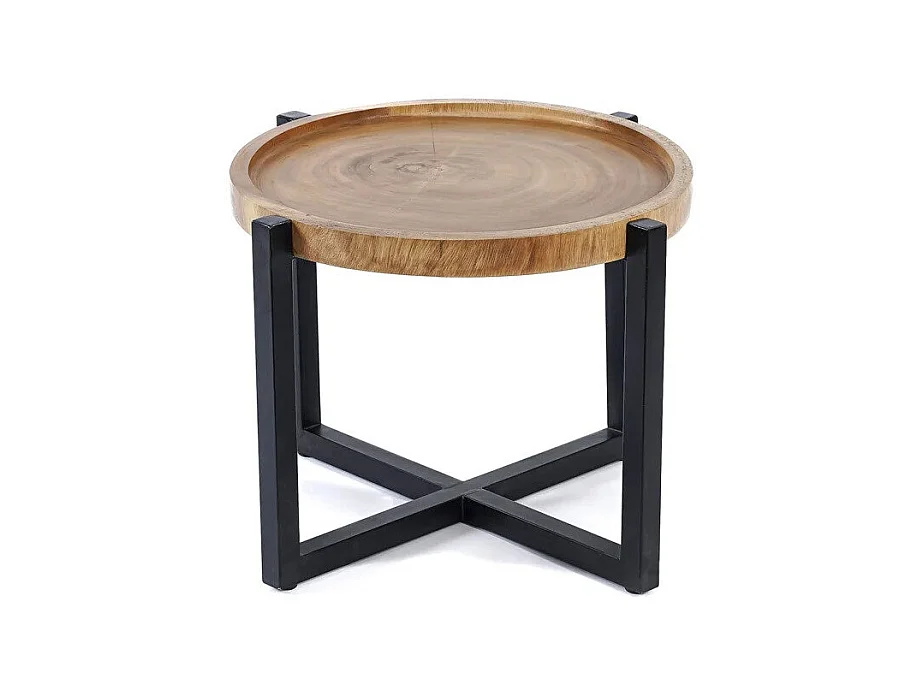 La table d'appoint Rain Tree - Noir naturel