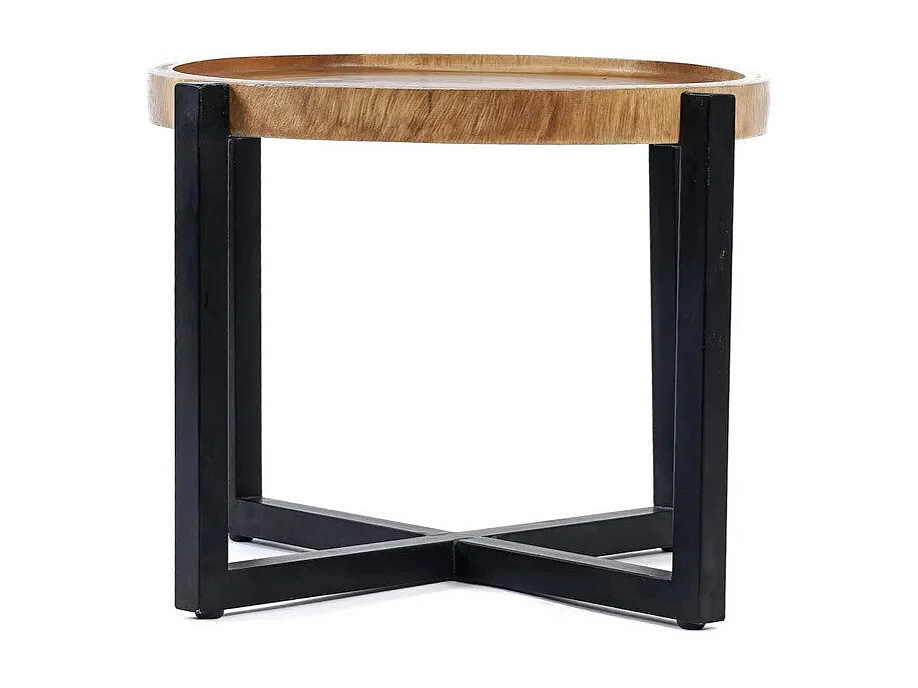 La table d'appoint Rain Tree - Noir naturel