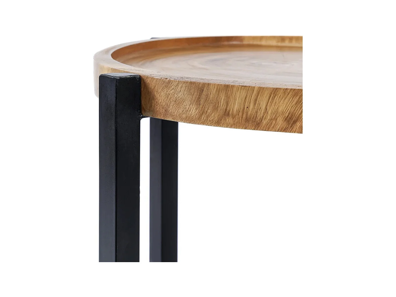 La table d'appoint Rain Tree - Noir naturel