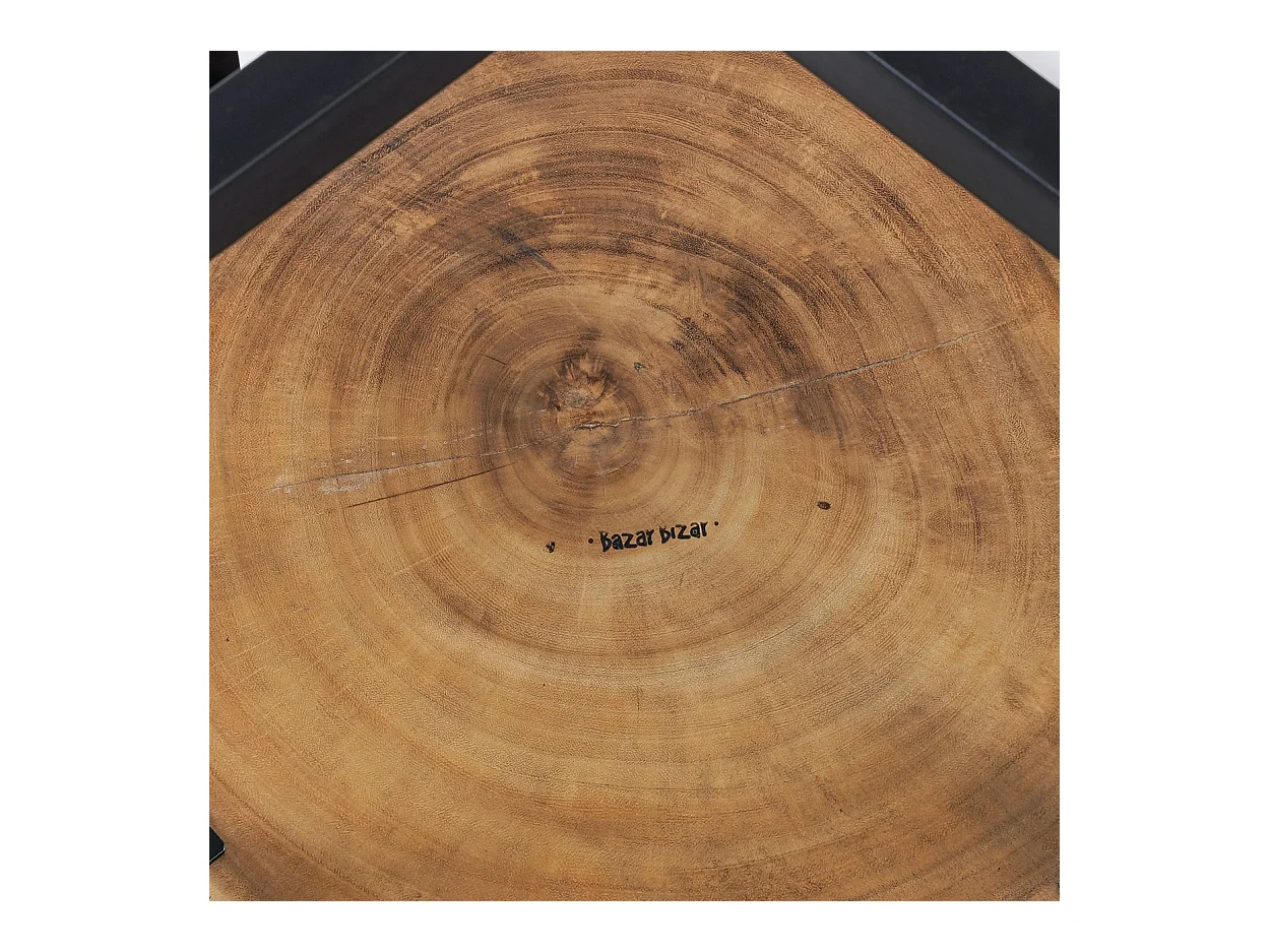 La table d'appoint Rain Tree - Noir naturel