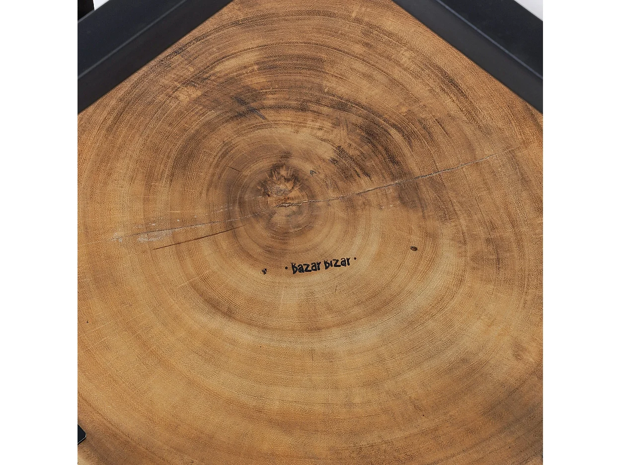 De Rain Tree bijzettafel - natuurlijk zwart