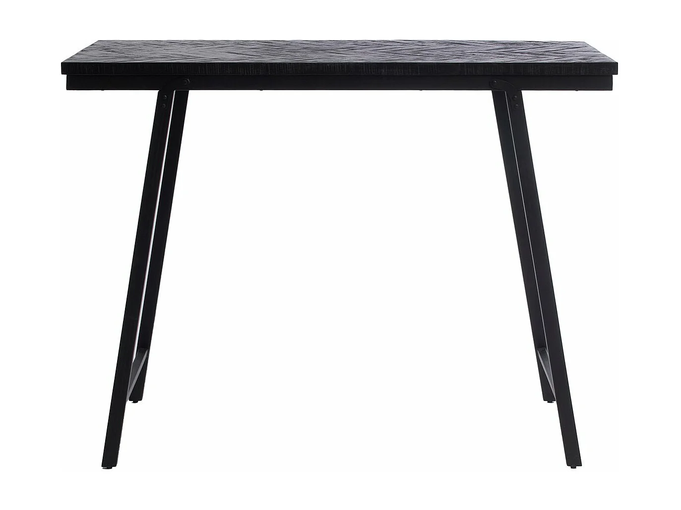 La Table Haute Chevrons - Noir - 140cm