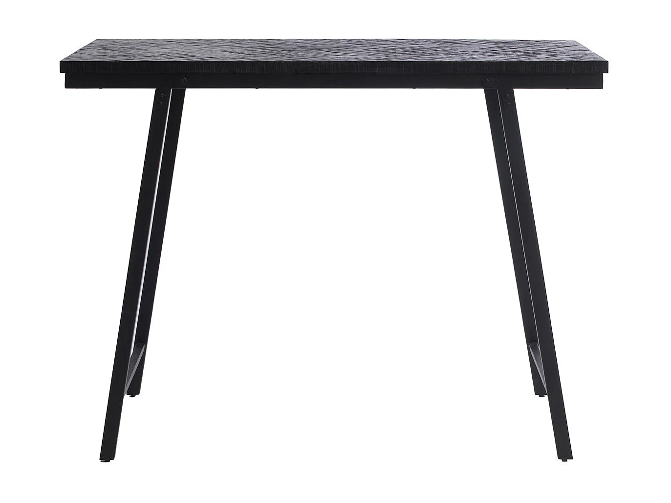 La Table Haute à Chevrons - Noir - 140