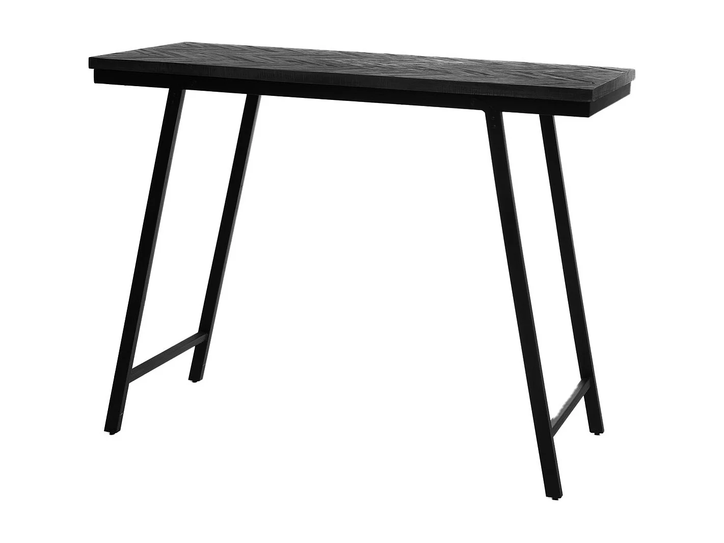 La Table Haute à Chevrons - Noir - 140
