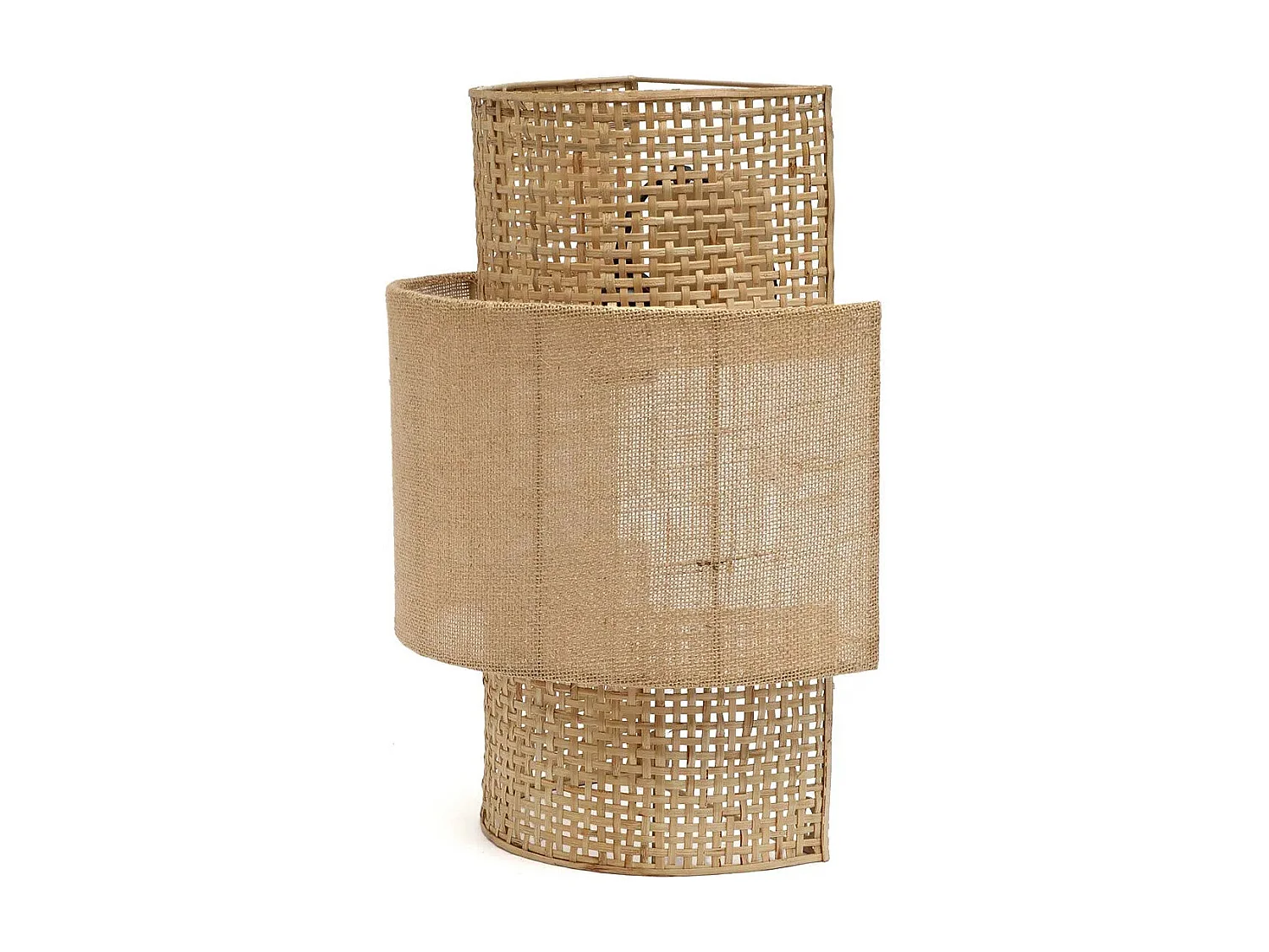 Die Bolly Jute Wandleuchte - Natur - M