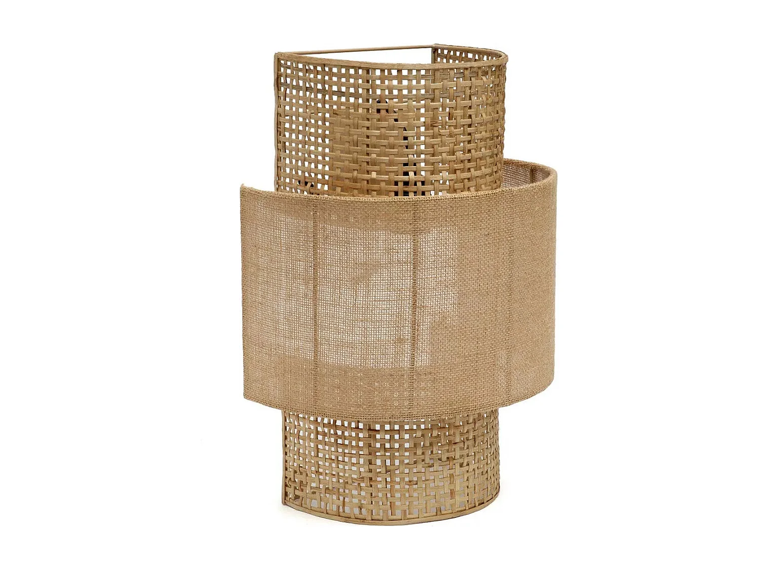 Die Bolly Jute Wandleuchte - Natur - M