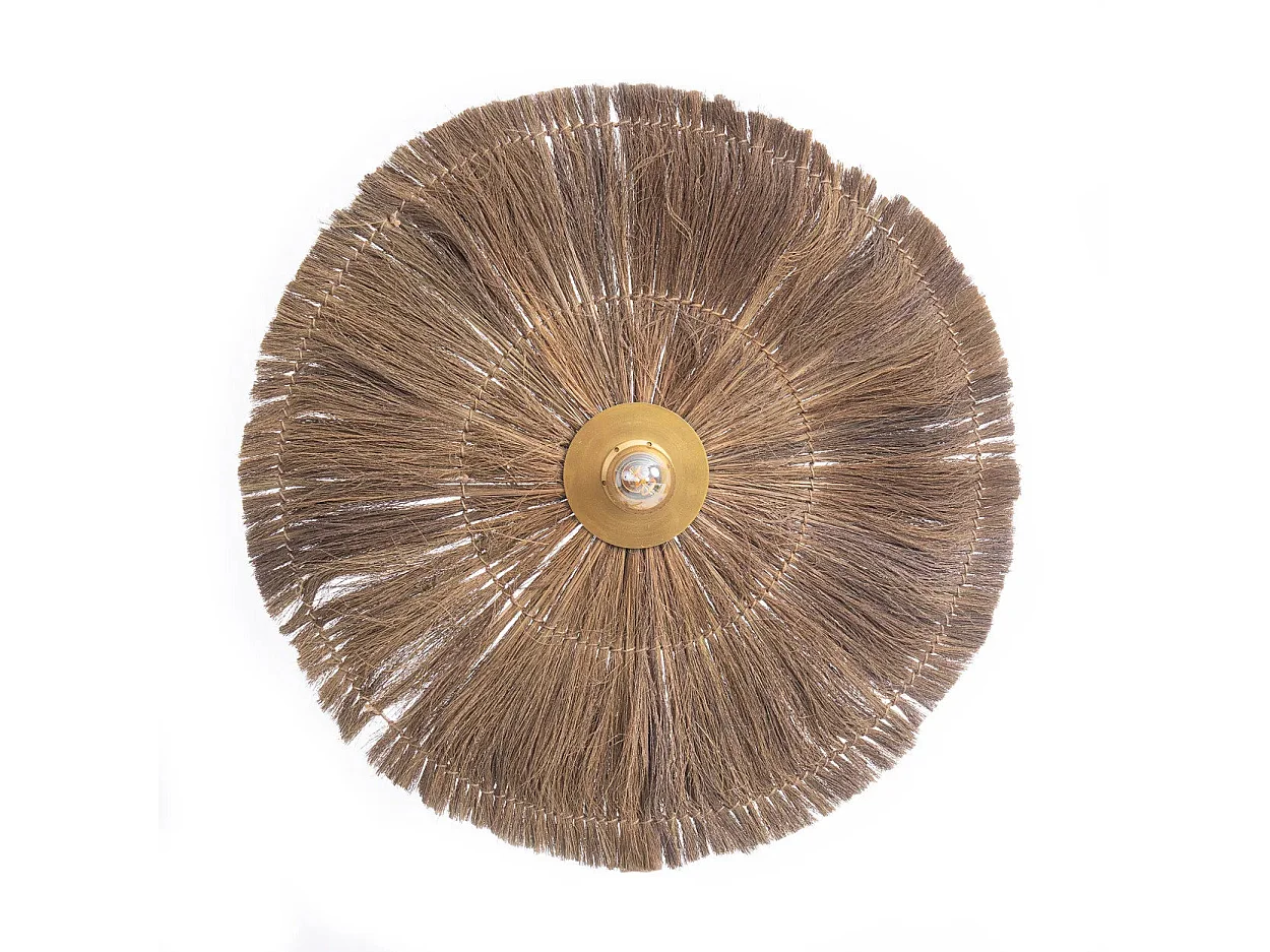 De Chi-Chi Muurlamp - Naturel Messing - L