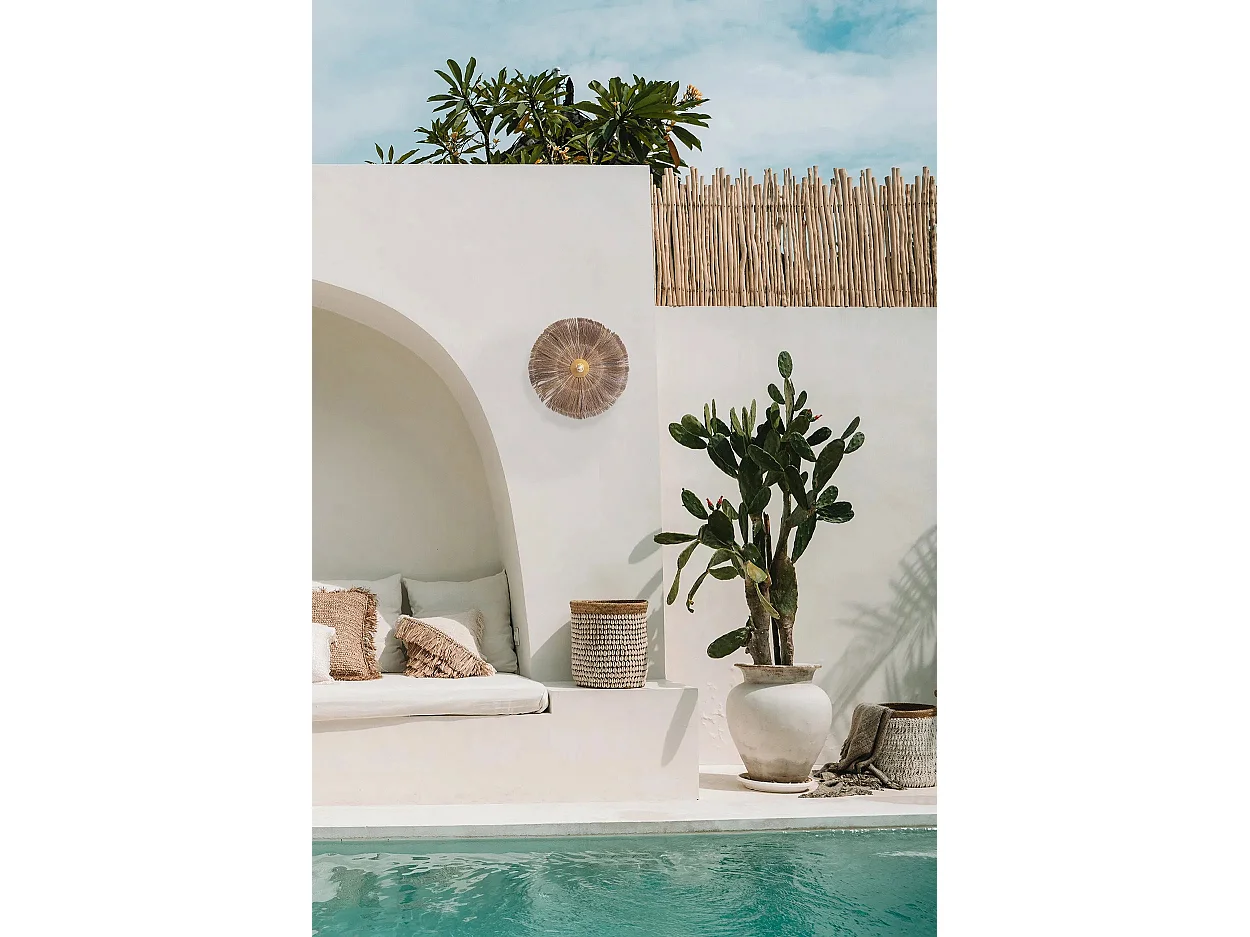 De Chi-Chi Muurlamp - Naturel Messing - L