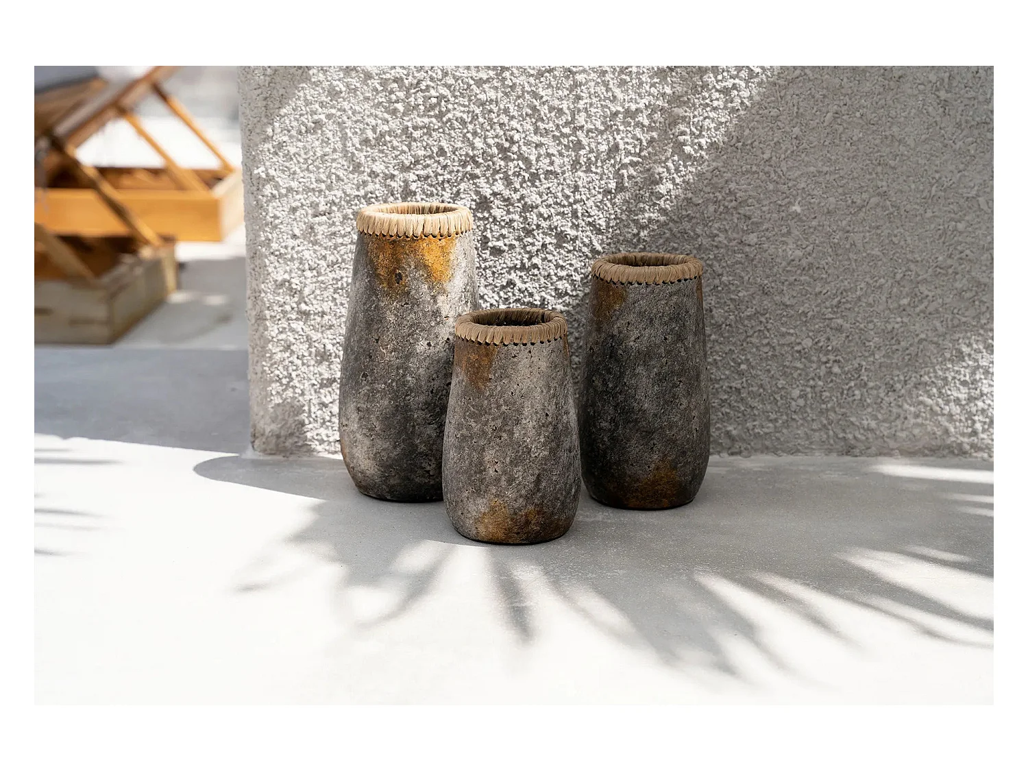 Die Sneaky Vase - Antikgrau - S