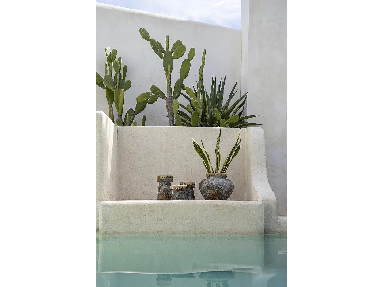 Die Styly Vase - Antik Grau - L