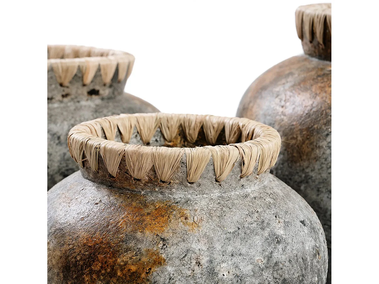 Die Styly Vase - Antik Grau - L