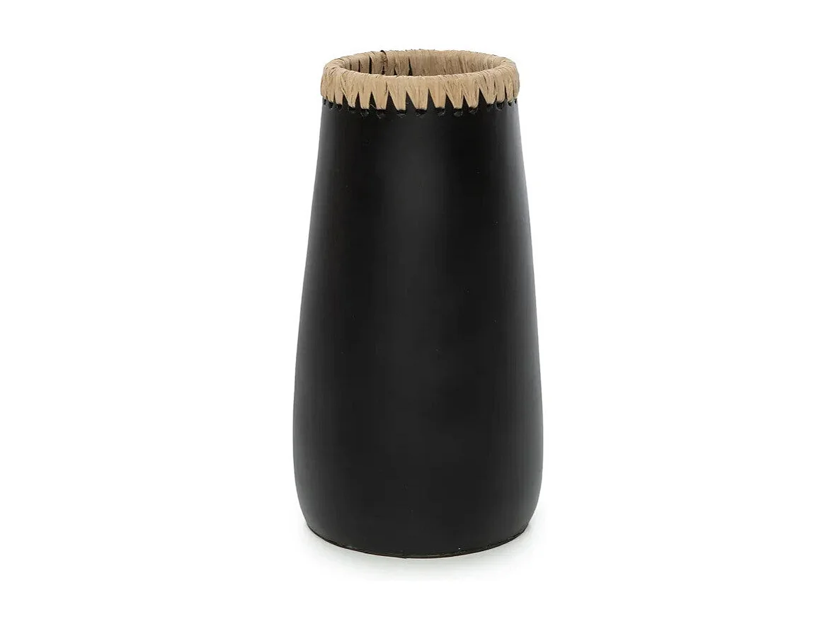 De Sneaky Vaas - Zwart Naturel - M