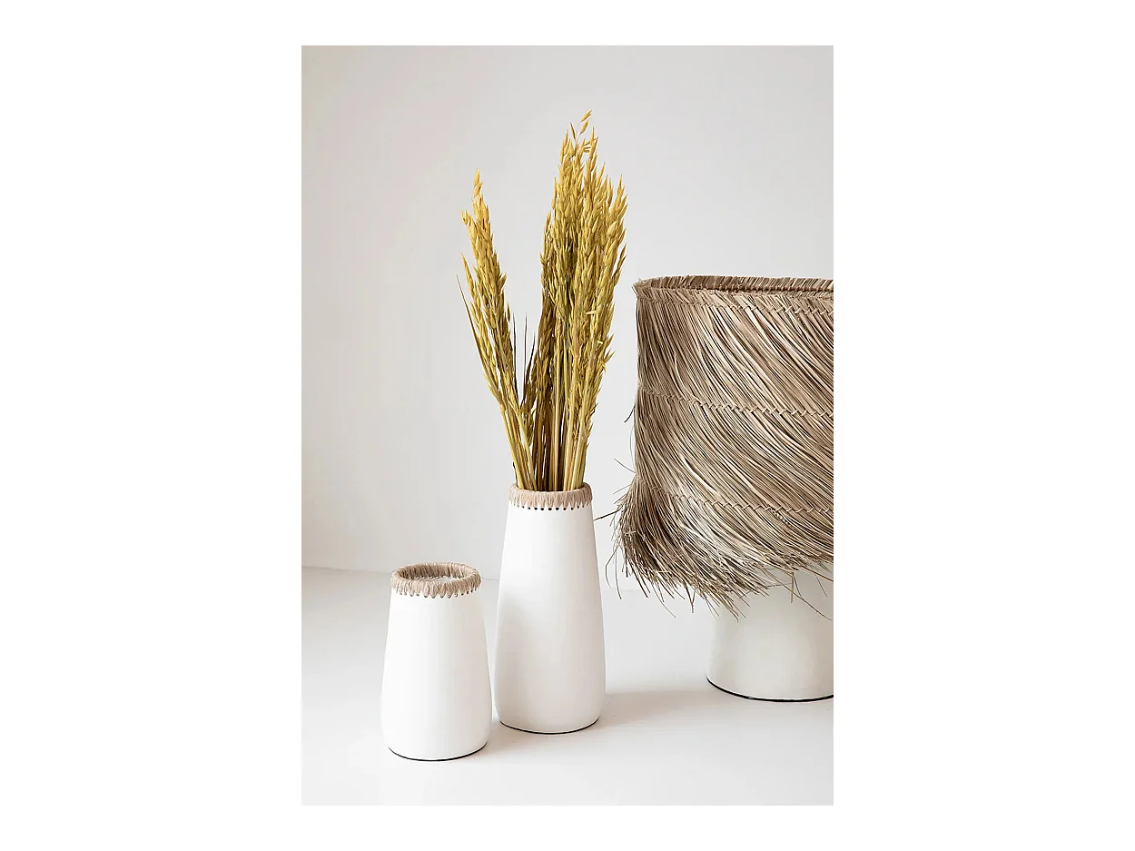 De Sneaky Vaas - Wit Naturel - S