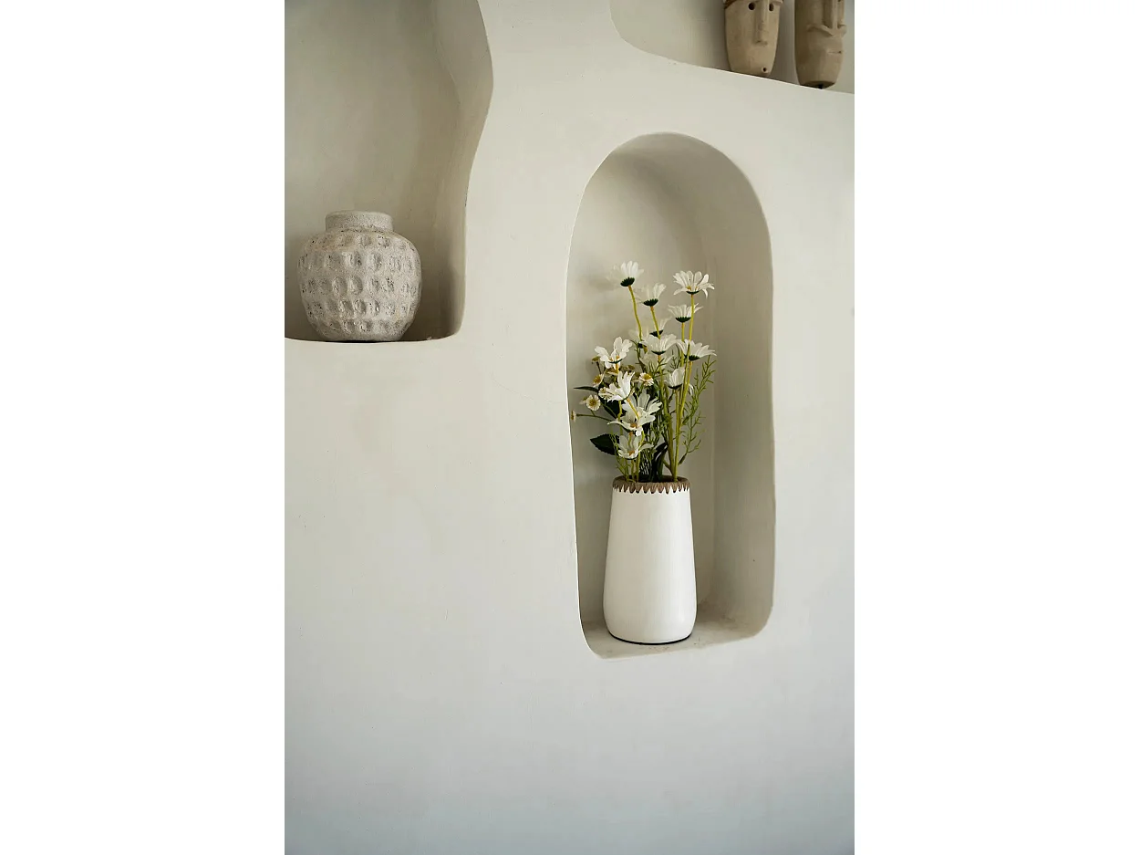 Le Vase Sneaky - Blanc Naturel - S