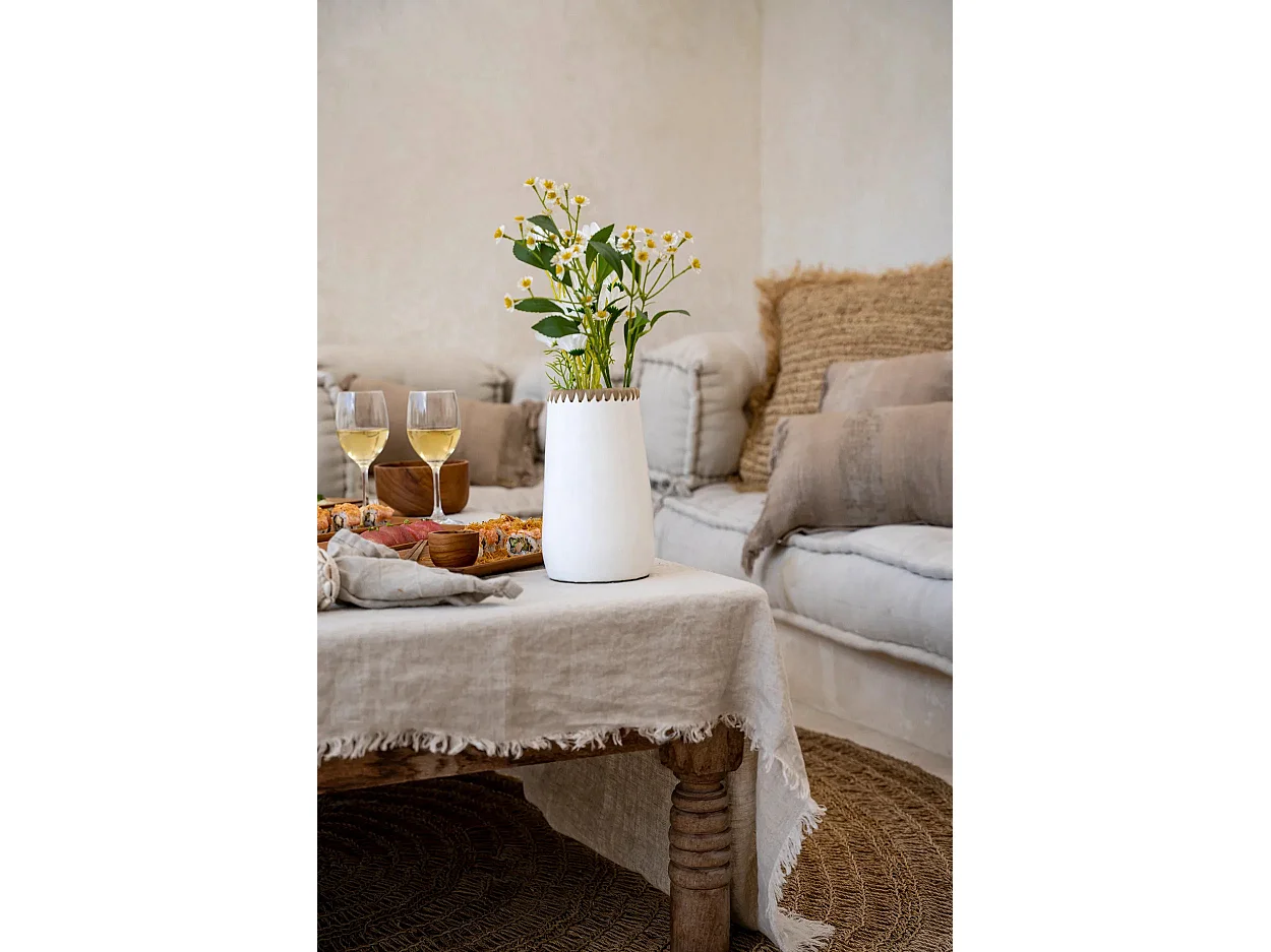 Le Vase Sneaky - Blanc Naturel - S