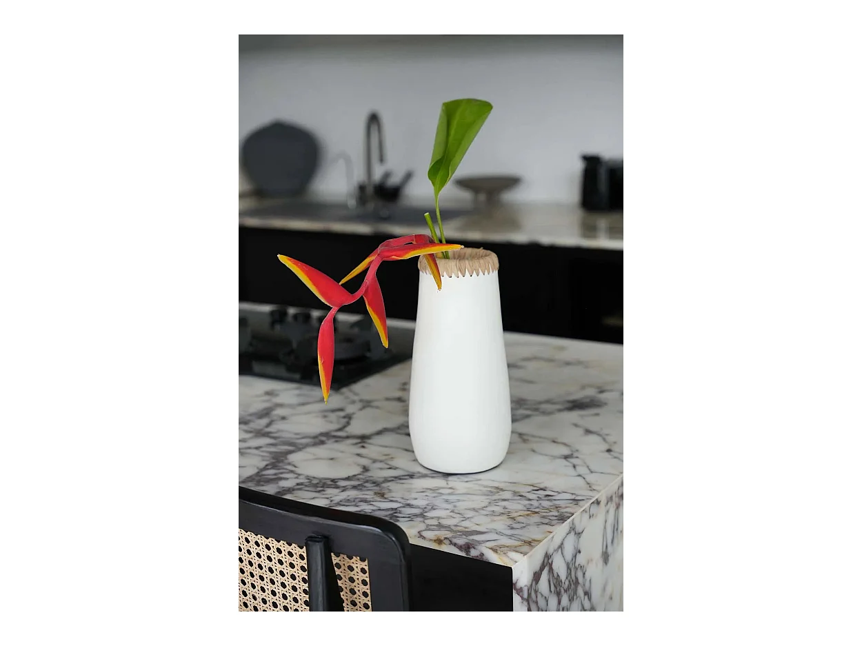 Die Sneaky Vase - Weiss Natur - L