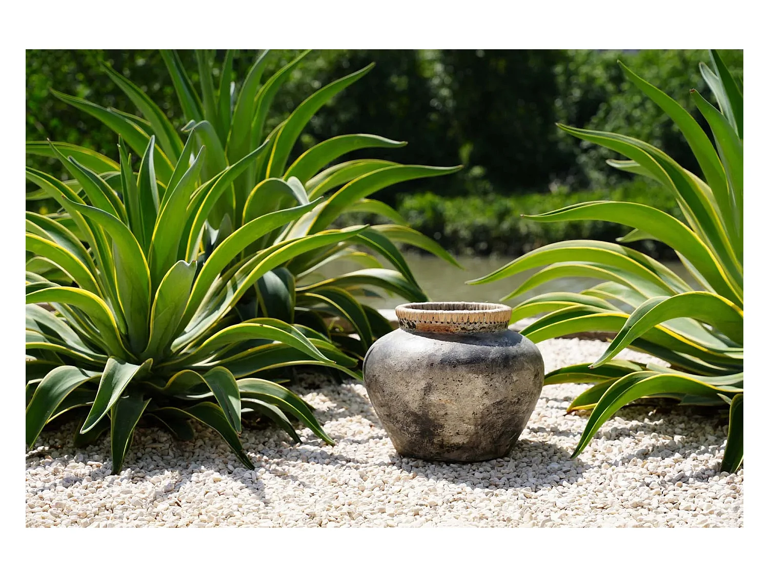 Die Styly Vase - Antik Grau - M