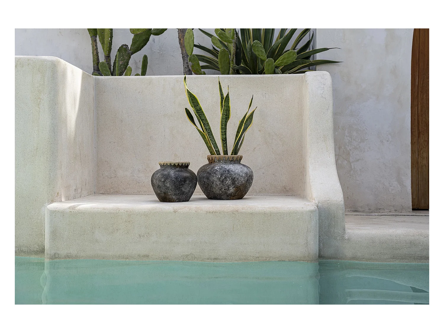 Die Styly Vase - Antik Grau - M