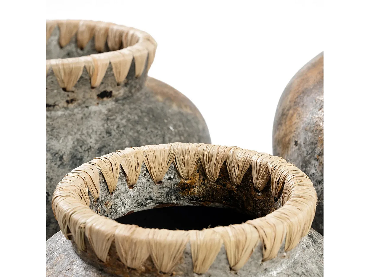 Die Styly Vase - Antik Grau - M