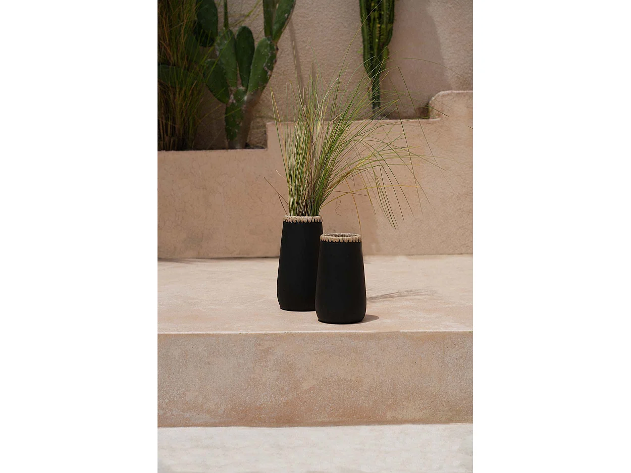 Le Vase Sneaky - Noir Naturel - S