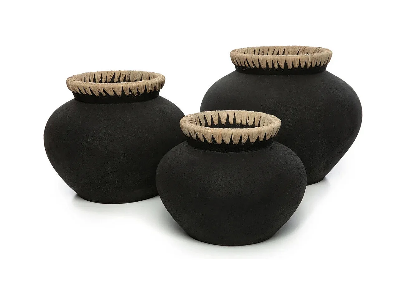 Le Vase Styly - Noir Naturel - S