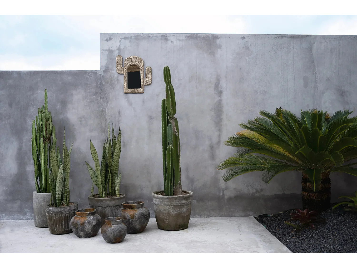 Die Funky Vase - Antik Grau - M