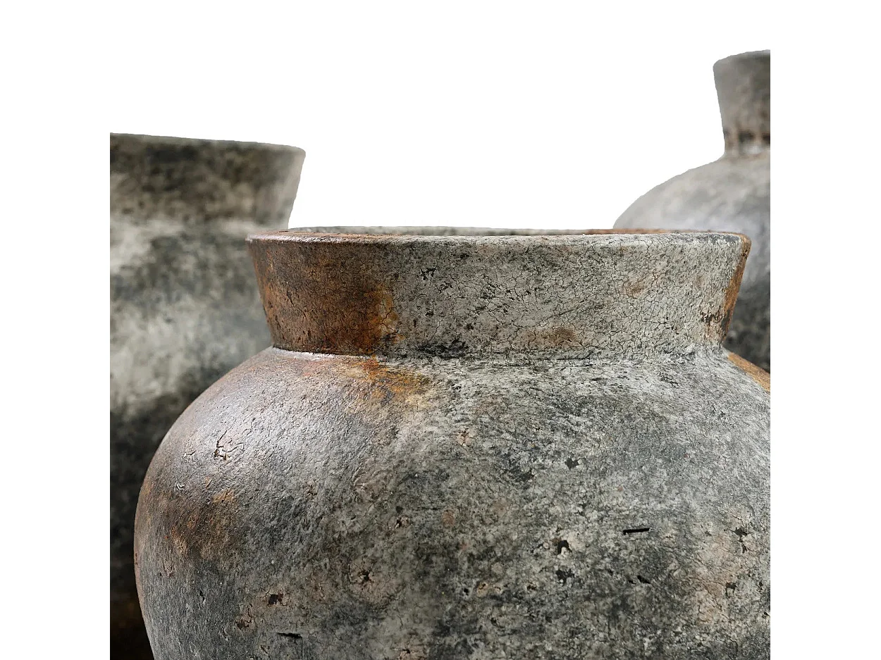 Die Funky Vase - Antik Grau - M