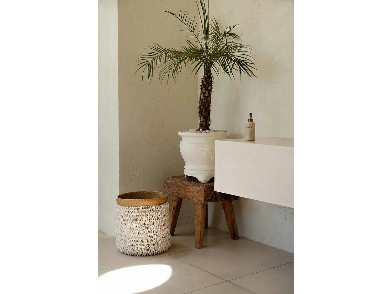 De Pandan Mand #2 - Naturel Wit