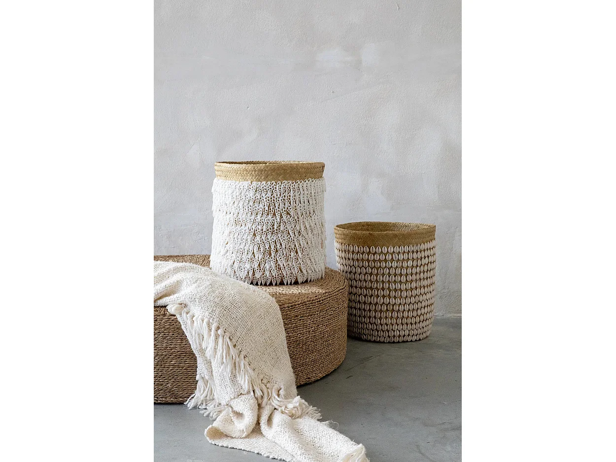 De Pandan Mand #2 - Naturel Wit