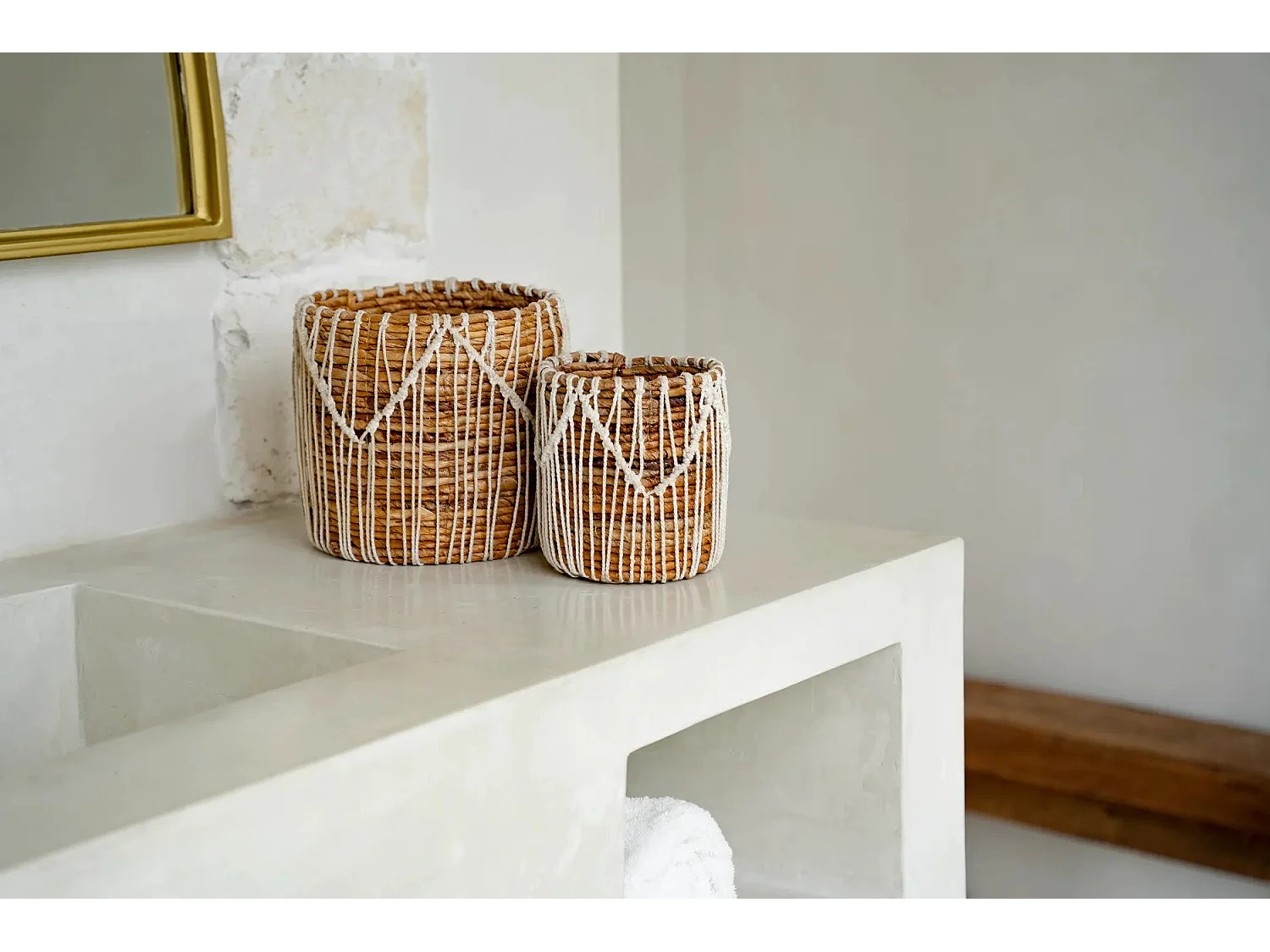 Le Panier Macra-mazing - Naturel Blanc - L