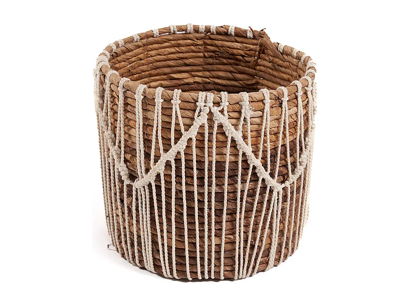 Der Macra-Mazing Korb - Natur Weiß - L