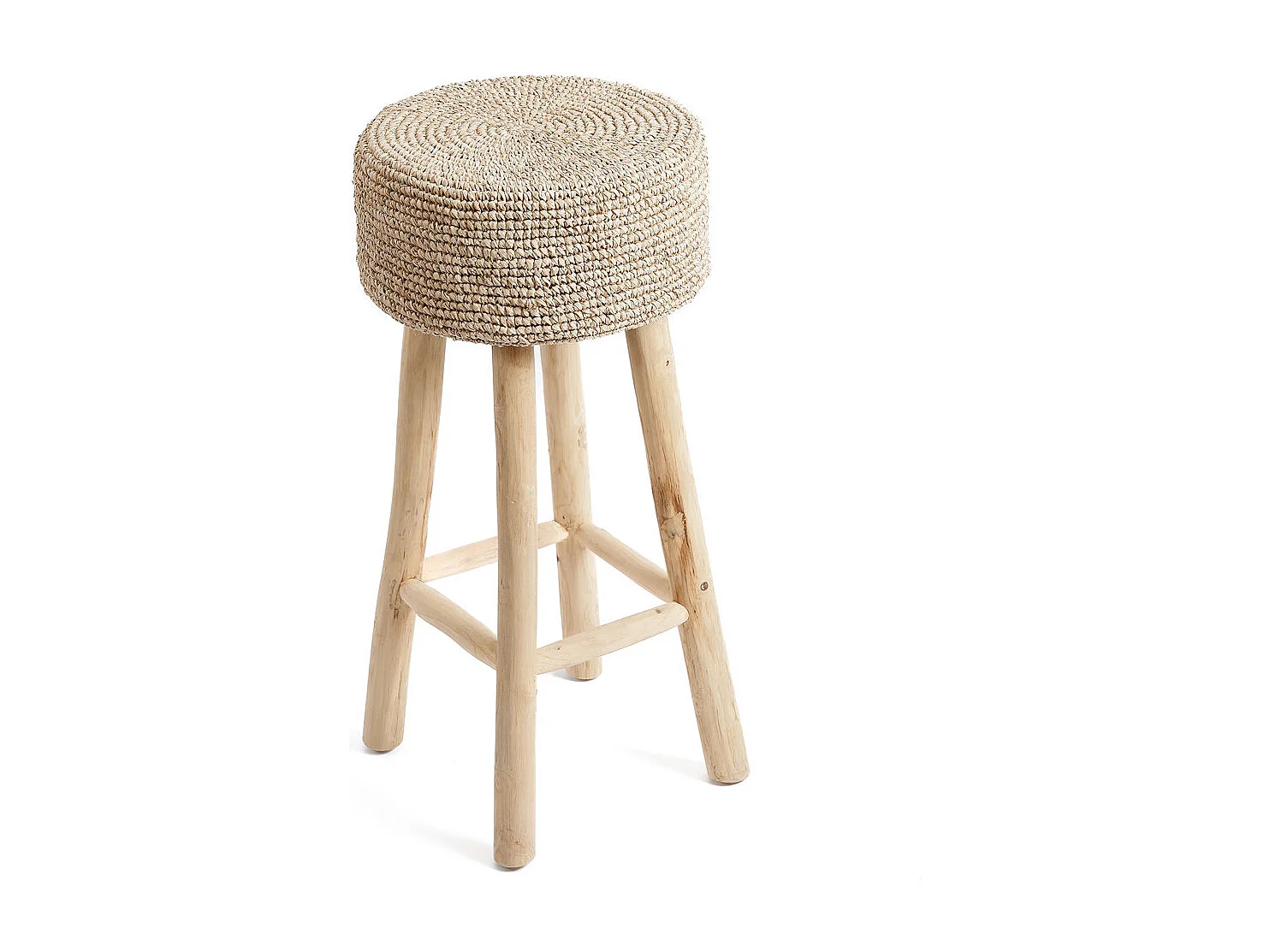Le Tabouret De Bar En Raffia