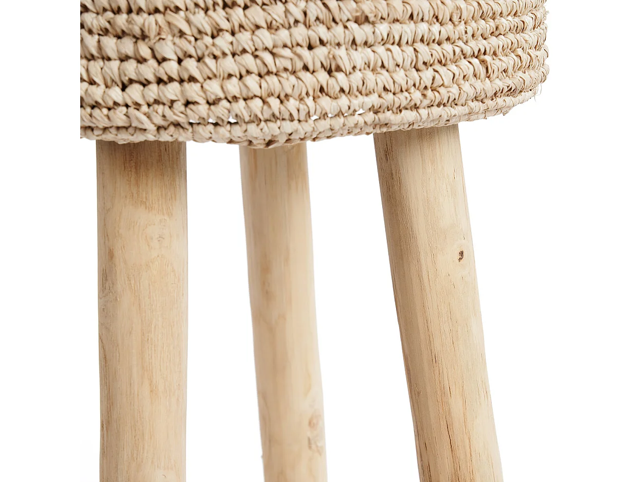 Le Tabouret De Bar En Raffia