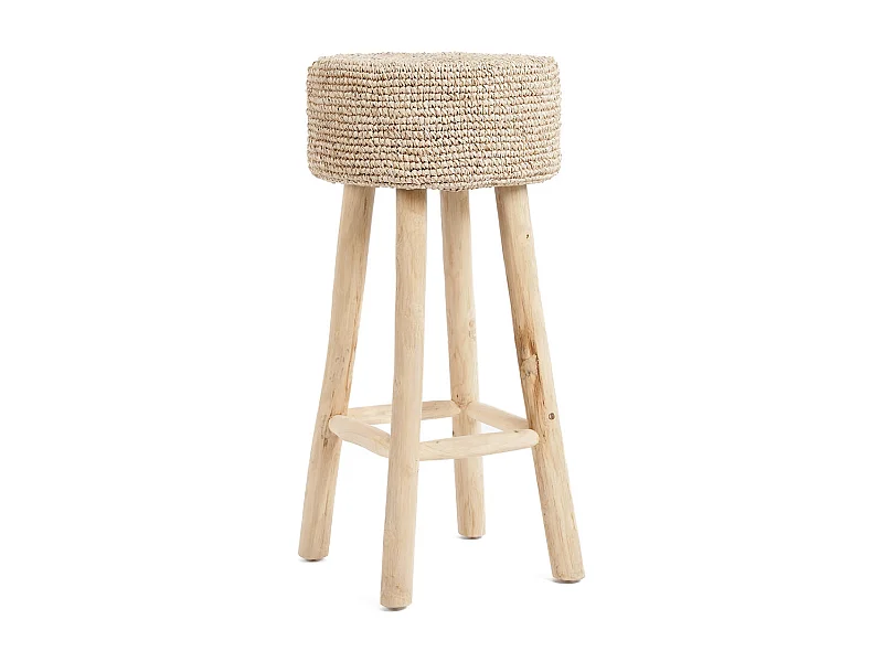 Le Tabouret De Bar En Raffia